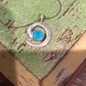 ▪️Silver & Turquoise Pendant on Chain